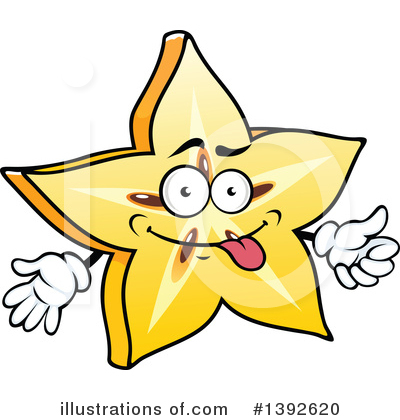 Royalty-Free (RF) Starfruit Clipart Illustration by Vector Tradition SM - Stock Sample #1392620