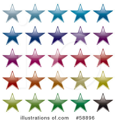Royalty-Free (RF) Stars Clipart Illustration by michaeltravers - Stock Sample #58896