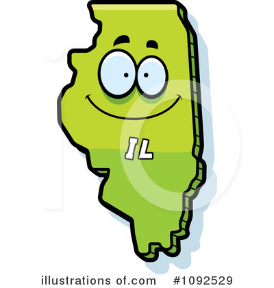 Royalty-Free (RF) States Clipart Illustration by Cory Thoman - Stock Sample #1092529