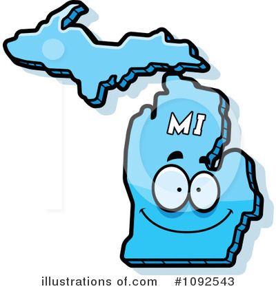 Michigan Clipart #1092543 by Cory Thoman