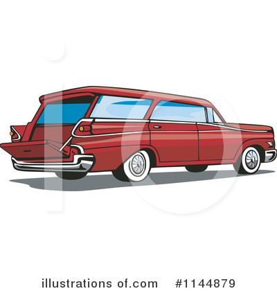 Royalty-Free (RF) Station Wagon Clipart Illustration by patrimonio - Stock Sample #1144879