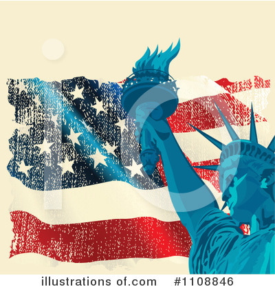 Royalty-Free (RF) Statue Of Liberty Clipart Illustration by Pushkin - Stock Sample #1108846