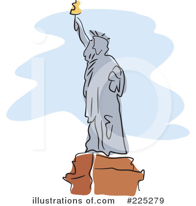 Royalty-Free (RF) Statue Of Liberty Clipart Illustration by Prawny - Stock Sample #225279