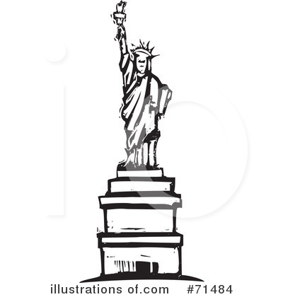 Royalty-Free (RF) Statue Of Liberty Clipart Illustration by xunantunich - Stock Sample #71484