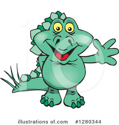 Stegosaur Clipart #1280344 by Dennis Holmes Designs