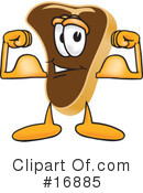 Steak Character Clipart #16885 by Mascot Junction