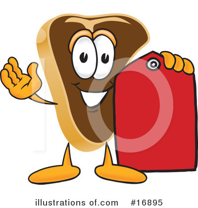 Steak Character Clipart #16895 by Toons4Biz