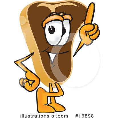 Steak Character Clipart #16898 by Toons4Biz