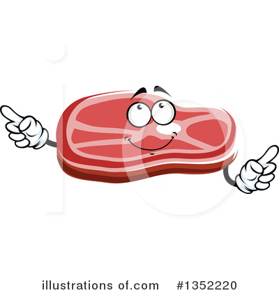 Royalty-Free (RF) Steak Clipart Illustration by Vector Tradition SM - Stock Sample #1352220