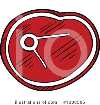 Royalty-Free (RF) Steak Clipart Illustration by Vector Tradition SM - Stock Sample #1388505