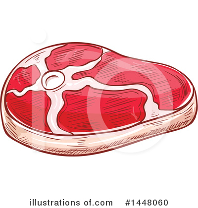 Royalty-Free (RF) Steak Clipart Illustration by Vector Tradition SM - Stock Sample #1448060