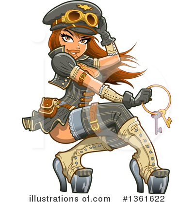 Royalty-Free (RF) Steampunk Clipart Illustration by Clip Art Mascots - Stock Sample #1361622
