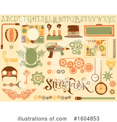 Royalty-Free (RF) Steampunk Clipart Illustration by BNP Design Studio - Stock Sample #1604853
