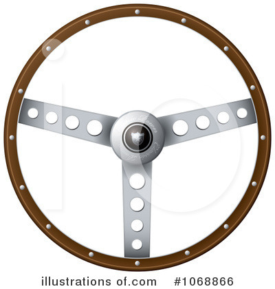 Royalty-Free (RF) Steering Wheel Clipart Illustration by michaeltravers - Stock Sample #1068866