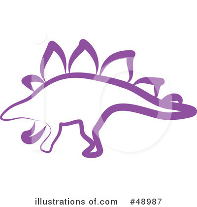 Royalty-Free (RF) Stegosaur Clipart Illustration by Prawny - Stock Sample #48987