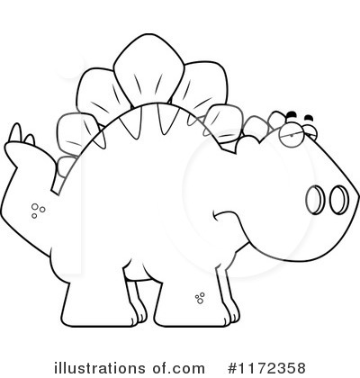 Royalty-Free (RF) Stegosaurus Clipart Illustration by Cory Thoman - Stock Sample #1172358