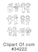 Stick Figures Clipart #34222 by C Charley-Franzwa