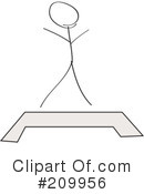 Stick Fitness Clipart #209956 by Clipart Girl