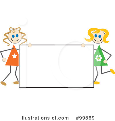 Royalty-Free (RF) Stick Girls Clipart Illustration by Prawny - Stock Sample #99569