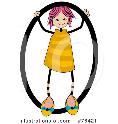 Royalty-Free (RF) Stick Kid Alphabet Clipart Illustration by BNP Design Studio - Stock Sample #78421