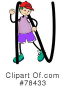Stick Kid Alphabet Clipart #78433 by BNP Design Studio