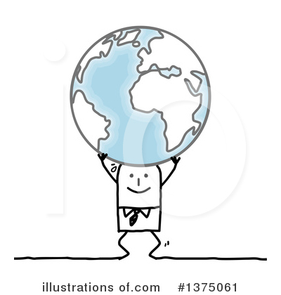 Royalty-Free (RF) Stick Man Clipart Illustration by NL shop - Stock Sample #1375061