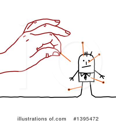 Royalty-Free (RF) Stick Man Clipart Illustration by NL shop - Stock Sample #1395472