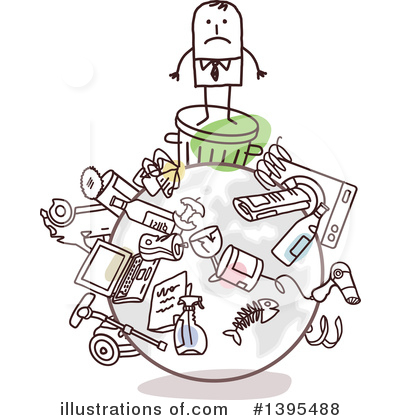 Royalty-Free (RF) Stick Man Clipart Illustration by NL shop - Stock Sample #1395488