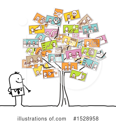 Royalty-Free (RF) Stick Man Clipart Illustration by NL shop - Stock Sample #1528958