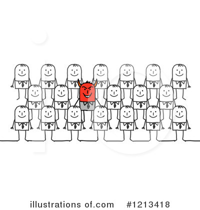 Royalty-Free (RF) Stick People Clipart Illustration by NL shop - Stock Sample #1213418