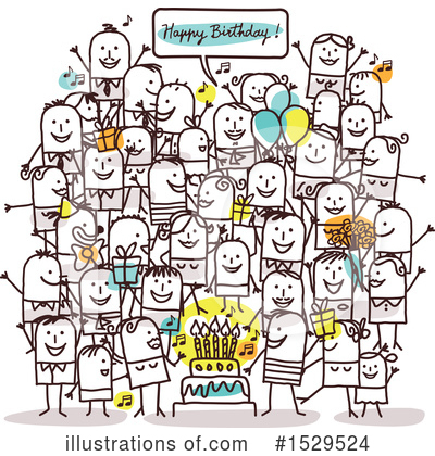 Royalty-Free (RF) Stick People Clipart Illustration by NL shop - Stock Sample #1529524
