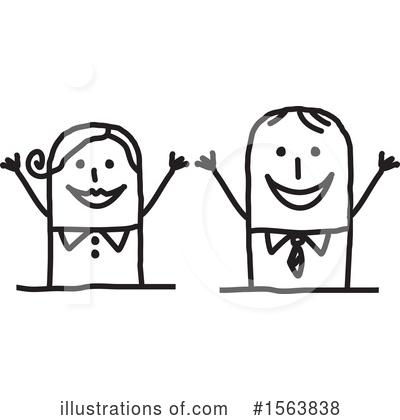 Royalty-Free (RF) Stick People Clipart Illustration by NL shop - Stock Sample #1563838