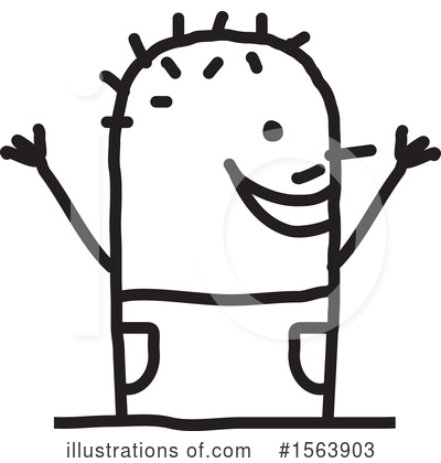 Royalty-Free (RF) Stick People Clipart Illustration by NL shop - Stock Sample #1563903