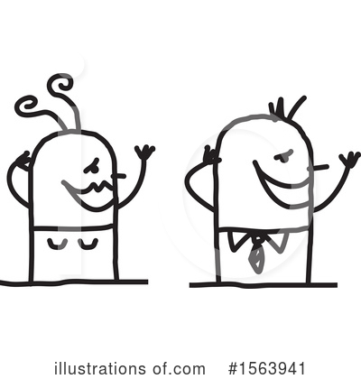 Royalty-Free (RF) Stick People Clipart Illustration by NL shop - Stock Sample #1563941