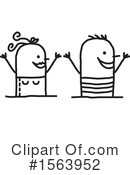 Stick People Clipart #1563952 by NL shop