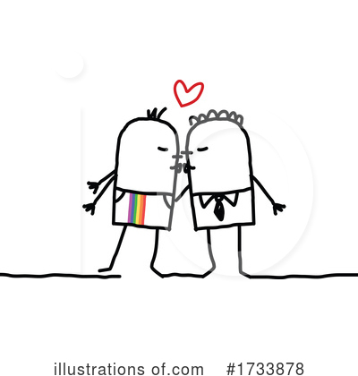 Lovers Clipart #1733878 by NL shop