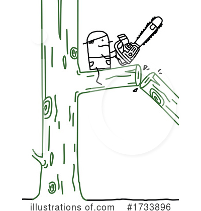 Chainsaw Clipart #1733896 by NL shop