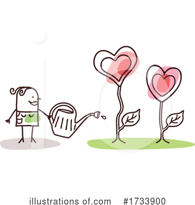 Hearts Clipart #1733900 by NL shop