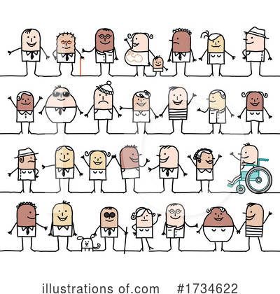Royalty-Free (RF) Stick People Clipart Illustration by NL shop - Stock Sample #1734622