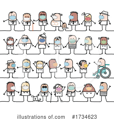 Royalty-Free (RF) Stick People Clipart Illustration by NL shop - Stock Sample #1734623