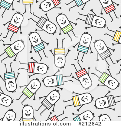 Royalty-Free (RF) Stick People Clipart Illustration by NL shop - Stock Sample #212842