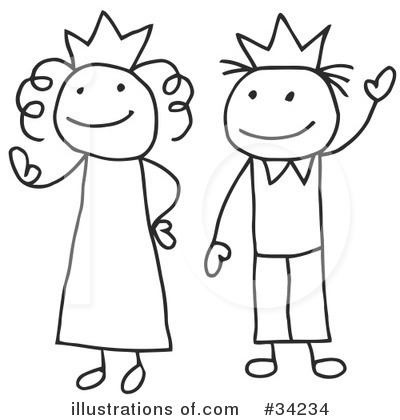 Royalty-Free (RF) Stick People Clipart Illustration by C Charley-Franzwa - Stock Sample #34234