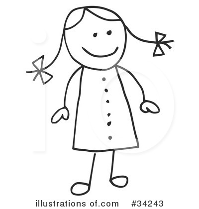 Royalty-Free (RF) Stick People Clipart Illustration by C Charley-Franzwa - Stock Sample #34243