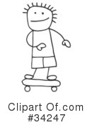 Stick People Clipart #34247 by C Charley-Franzwa