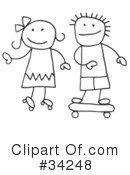 Stick People Clipart #34248 by C Charley-Franzwa