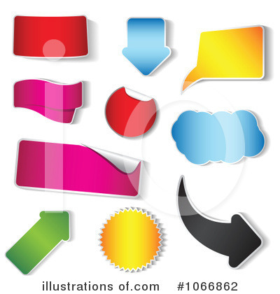 Royalty-Free (RF) Stickers Clipart Illustration by vectorace - Stock Sample #1066862