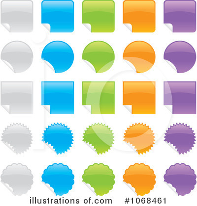 Royalty-Free (RF) Stickers Clipart Illustration by John Schwegel - Stock Sample #1068461