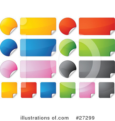Royalty-Free (RF) Stickers Clipart Illustration by beboy - Stock Sample #27299