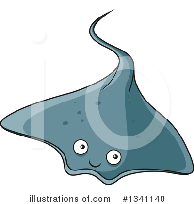 Manta Ray Clipart #1341140 by Vector Tradition SM