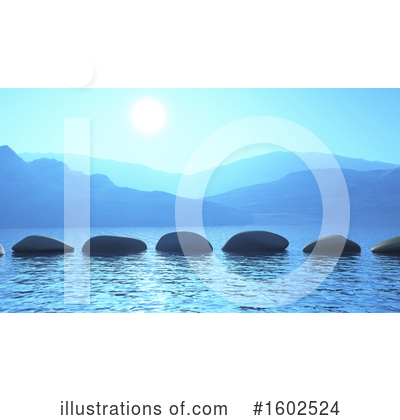 Stepping Stones Clipart #1602524 by KJ Pargeter